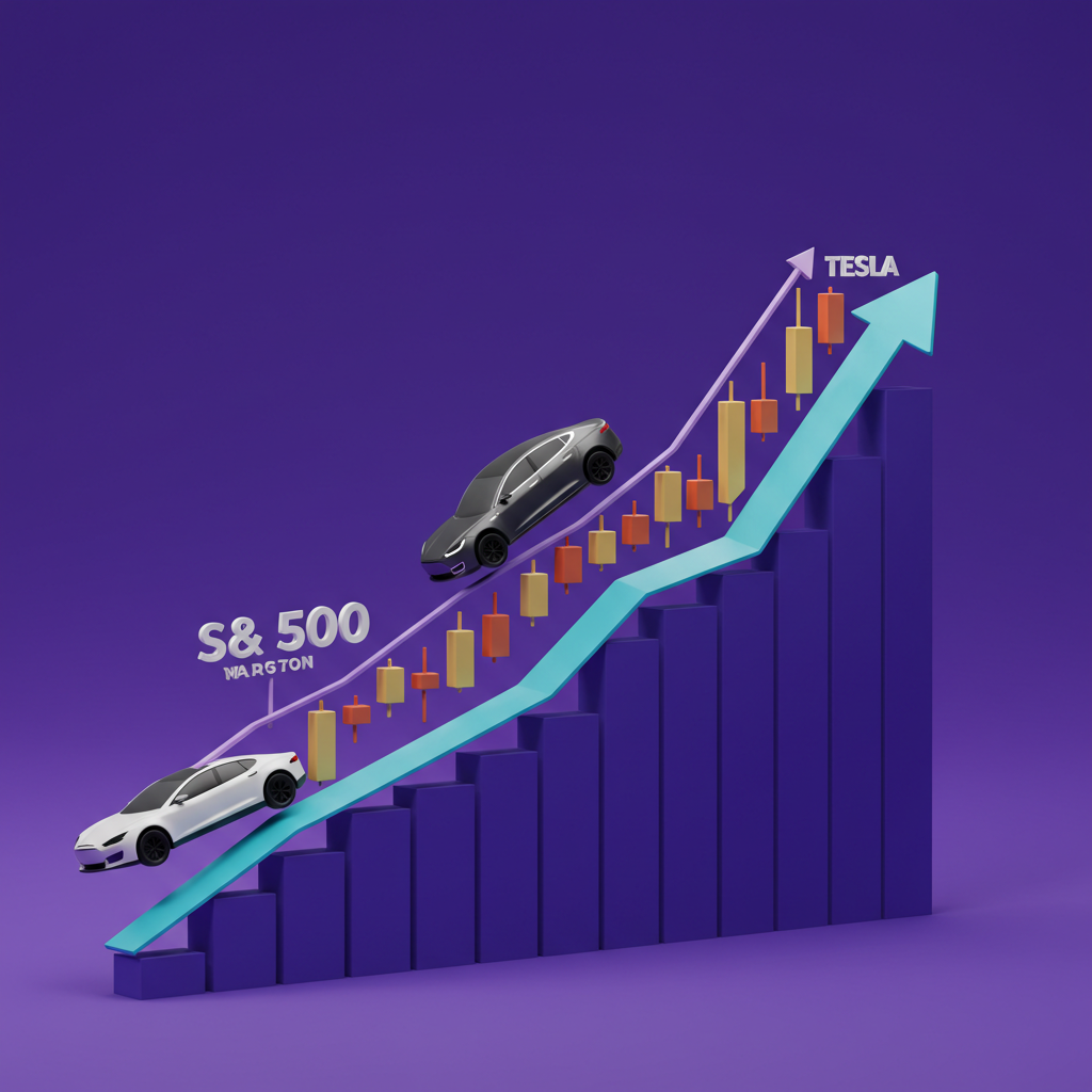 S&P 500, Nasdaq catat rekod baharu pada awal minggu mesyuarat Fed, Tesla melonjak